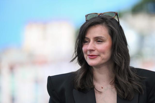 Austrian director Sandra Wollner poses during a photocall of the film "Everytime" at the 79th edition of the Cannes Film Festival in Cannes, southern France on May 18, 2026. (Photo by Olivier CHASSIGNOLE / AFP)