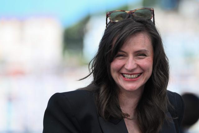 Austrian director Sandra Wollner poses during a photocall of the film "Everytime" at the 79th edition of the Cannes Film Festival in Cannes, southern France on May 18, 2026. (Photo by Olivier CHASSIGNOLE / AFP)
