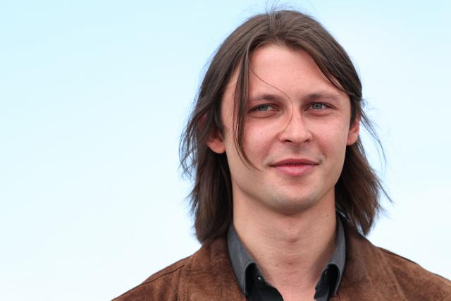 Lithuanian director and screenwriter Rostislav Kirpicenko poses during a photocall of the film "Vesna" at the 79th edition of the Cannes Film Festival in Cannes, southern France on May 18, 2026. (Photo by Sameer AL-DOUMY / AFP)