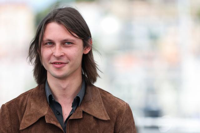 Lithuanian director and screenwriter Rostislav Kirpicenko poses during a photocall of the film "Vesna" at the 79th edition of the Cannes Film Festival in Cannes, southern France on May 18, 2026. (Photo by Sameer AL-DOUMY / AFP)