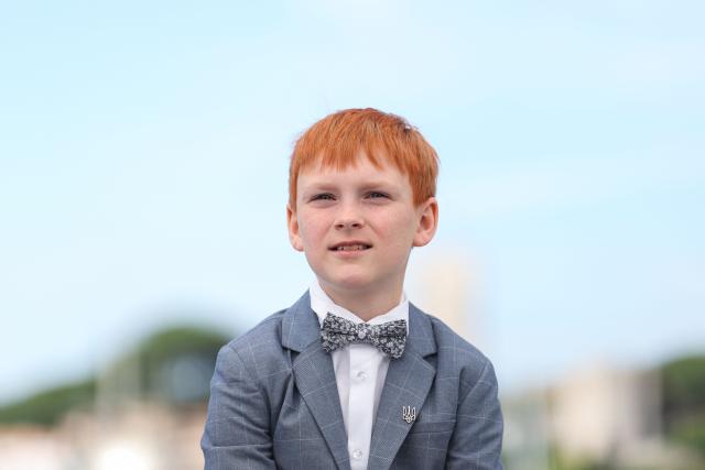 Lithuanian actor Bartas Zdanovicius poses during a photocall of the film "Vesna" at the 79th edition of the Cannes Film Festival in Cannes, southern France on May 18, 2026. (Photo by Sameer AL-DOUMY / AFP)
