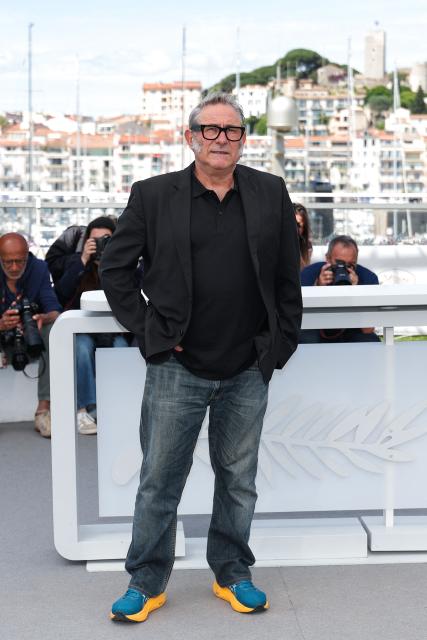 Spanish actor Sergi Lopez poses during a photocall of the film "Aqui" at the 79th edition of the Cannes Film Festival in Cannes, southern France on May 18, 2026. (Photo by Sameer AL-DOUMY / AFP)