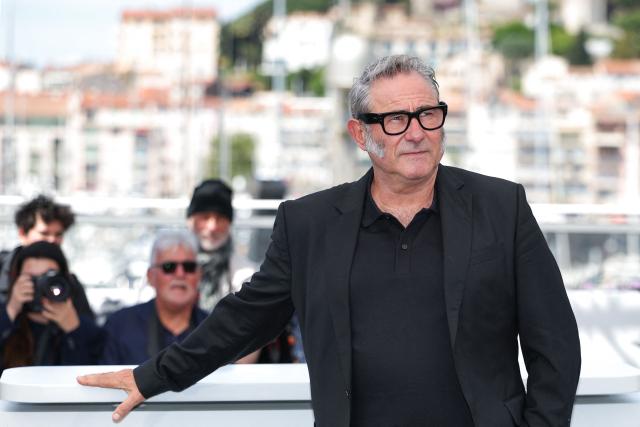 Spanish actor Sergi Lopez poses during a photocall of the film "Aqui" at the 79th edition of the Cannes Film Festival in Cannes, southern France on May 18, 2026. (Photo by Sameer AL-DOUMY / AFP)