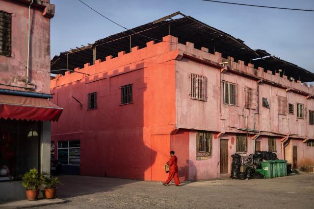 TOPSHOT - A visitor walks inside China Town in the Ojota neighbourhood of Lagos on May 4, 2026. (Photo by OLYMPIA DE MAISMONT / AFP)