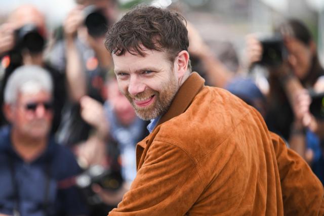 French actor Antoine Reinartz poses during a photocall of the film "La Troisieme Nuit" (When the Night Falls) at the 79th edition of the Cannes Film Festival in Cannes, southern France on May 18, 2026. (Photo by Olivier CHASSIGNOLE / AFP)