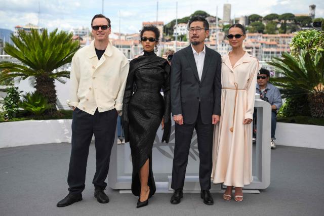 (From L) German actor Michael Fassbender, Canadian actress Taylor Russell, South Korean director and screenwriter Na Hong-Jin and Swedish actress Alicia Vikander pose during a photocall of the film "Hope" at the 79th edition of the Cannes Film Festival in Cannes, southern France on May 18, 2026. (Photo by Olivier CHASSIGNOLE / AFP)
