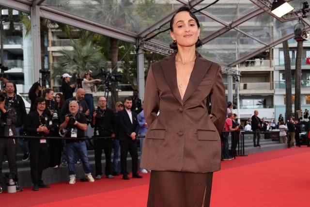 French singer Barbara Pravi arrives for the screening of the film "L'Inconnue" (The Unknown) at the 79th edition of the Cannes Film Festival in Cannes, southern France on May 18, 2026. (Photo by Valery HACHE / AFP)