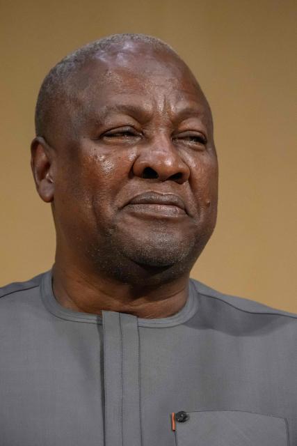 Ghana's President John Dramani Mahama looks on during the opening of the 79th World Health Organization (WHO) assembly in Geneva, on May 18, 2026. (Photo by Fabrice COFFRINI / AFP)