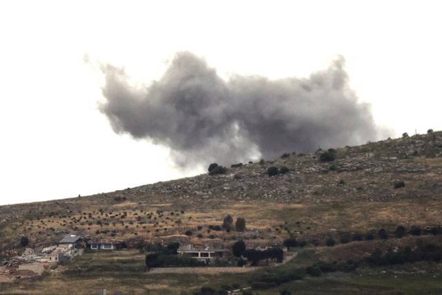 Smoke billows after an Israeli airstrike on the village of Kfar Tibnit in the southern Nabatieh district on May 18, 2026. The Lebanese president said on May 18 he was ready to "do the impossible" to stop the war with Israel, as the health ministry said Israeli strikes have killed more than 3,000 people. Since the start of the ceasefire on April 17, Israel has continued to launch strikes, carry out demolitions and issue evacuation orders in south Lebanon, saying it is targeting the Iran-backed armed group. (Photo by AFP)