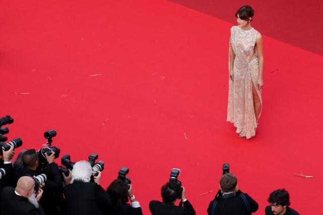 British actress Daisy Edgar-Jones arrives for the screening of the film "Fjord" at the 79th edition of the Cannes Film Festival in Cannes, southern France on May 18, 2026. (Photo by Thibaud MORITZ / AFP)