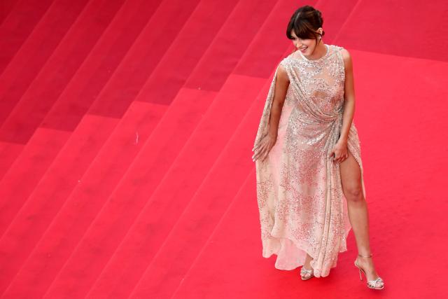 British actress Daisy Edgar-Jones arrives for the screening of the film "Fjord" at the 79th edition of the Cannes Film Festival in Cannes, southern France on May 18, 2026. (Photo by Thibaud MORITZ / AFP)