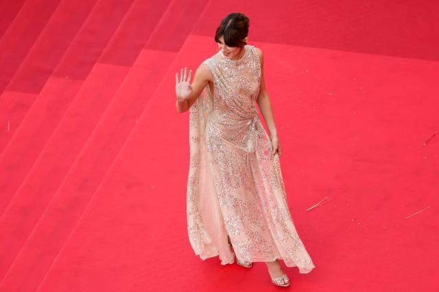 British actress Daisy Edgar-Jones arrives for the screening of the film "Fjord" at the 79th edition of the Cannes Film Festival in Cannes, southern France on May 18, 2026. (Photo by Thibaud MORITZ / AFP)