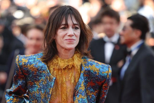 French actress Charlotte Gainsbourg arrives for the screening of the film "L'Affaire Marie-Claire" at the 79th edition of the Cannes Film Festival in Cannes, southern France on May 18, 2026. (Photo by Valery HACHE / AFP)