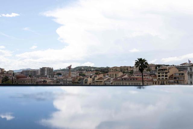 This photograph shows a view of Cannes during the 79th edition of the Cannes Film Festival in Cannes, southern France, on May 19, 2026. (Photo by Anna KURTH / AFP)