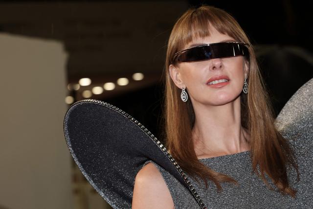 French actress Frederique Bel arrives for the screening of the film "Her Private Hell" at the 79th edition of the Cannes Film Festival in Cannes, southern France on May 18, 2026. (Photo by Valery HACHE / AFP)