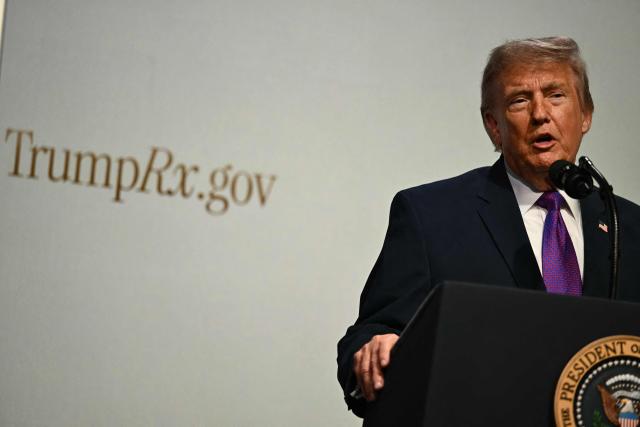 US President Donald Trump speaks during a healthcare affordability event in the South Court Auditorium of The White House in Washington, DC, on May 18, 2026. (Photo by Kent NISHIMURA / AFP)