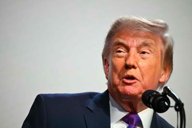 US President Donald Trump speaks during a healthcare affordability event in the South Court Auditorium of The White House in Washington, DC, on May 18, 2026. (Photo by Kent NISHIMURA / AFP)