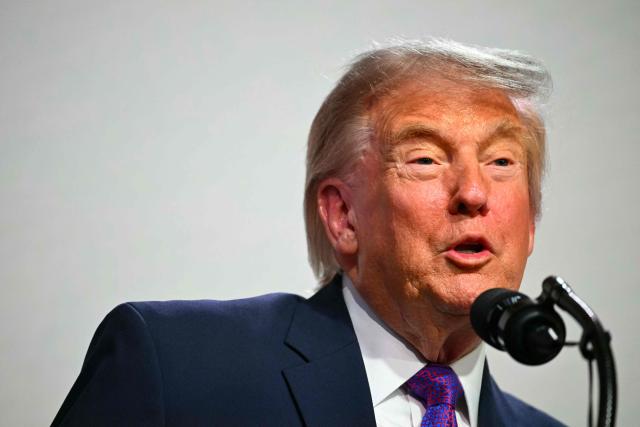 US President Donald Trump speaks during a healthcare affordability event in the South Court Auditorium of The White House in Washington, DC, on May 18, 2026. (Photo by Kent NISHIMURA / AFP)