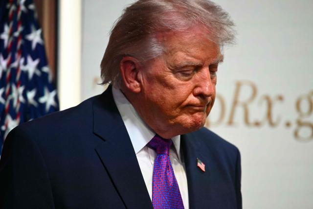US President Donald Trump attends a healthcare affordability event in the South Court Auditorium of The White House in Washington, DC, on May 18, 2026. (Photo by Kent NISHIMURA / AFP)