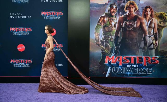 US actress Camila Mendes attends the premiere of Amazon MGM Studios' "Masters of the Universe" at TCL Chinese Theatre in Hollywood, California, on May 18, 2026. (Photo by Frederic J. Brown / AFP)