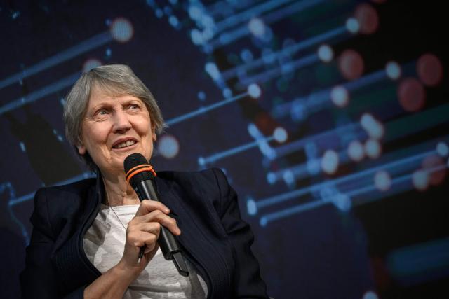 Co-Chair of the Independent panel for pandemic preparedness and response and former Prime Minister of New Zealand Helen Clark speaks during a session on the sidelines of the World Health Assembly in Geneva on May 19, 2026. The deadly Hantavirus and Ebola outbreaks show that while the response to declared public health crises has improved, awareness of pandemic risks continues to lag, a leading pandemic thinker warned. (Photo by Fabrice COFFRINI / AFP)