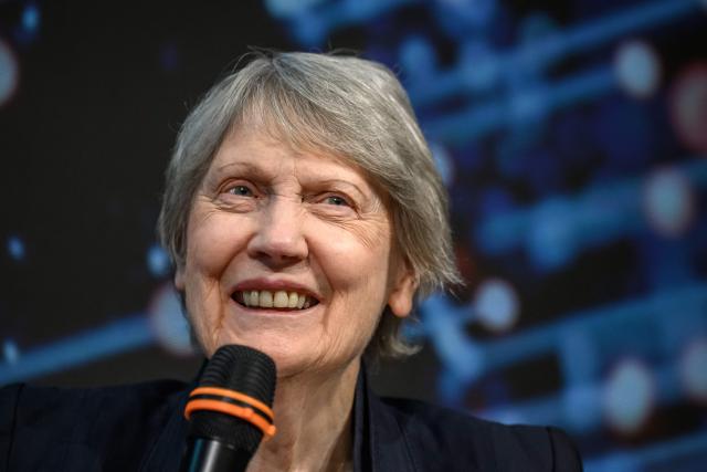 Co-Chair of the Independent panel for pandemic preparedness and response and former Prime Minister of New Zealand Helen Clark speaks during a session on the sidelines of the World Health Assembly in Geneva on May 19, 2026. The deadly Hantavirus and Ebola outbreaks show that while the response to declared public health crises has improved, awareness of pandemic risks continues to lag, a leading pandemic thinker warned. (Photo by Fabrice COFFRINI / AFP)