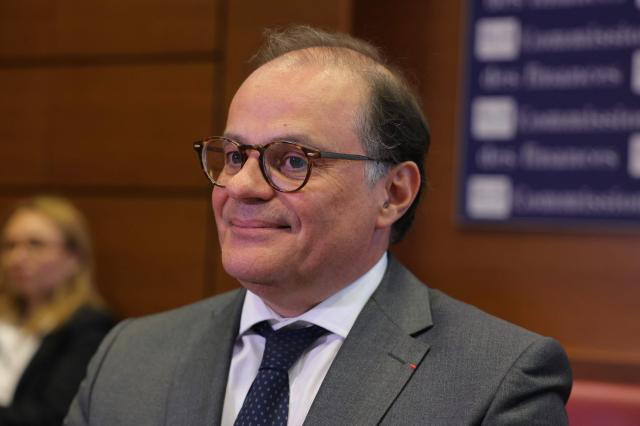 Former Secretary General of the French Presidency and candidate for Bank of France Governor, Emmanuel Moulin looks on during a hearing before the Finance Commission of the National Assembly in Paris on May 20, 2026. Moulin, a former Treasury director who has served in numerous cabinets under two former Presidents, appeared as candidate for Bank of France Governor before the Senate committee, then the National Assembly committee. The hearings will be followed by a secret ballot vote by the 121 members of both chambers. (Photo by Thomas SAMSON / AFP)