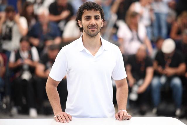 Syrian actor Kassem Al Khoja poses during a photocall of the film "Le Triangle d'or" at the 79th edition of the Cannes Film Festival in Cannes, southern France on May 20, 2026. (Photo by Valery HACHE / AFP)