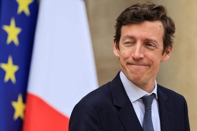 France's Education Minister Edouard Geffray leaves after the weekly cabinet meeting at The Elysee Presidential Palace in Paris on May 20, 2026. (Photo by Ludovic MARIN / AFP)