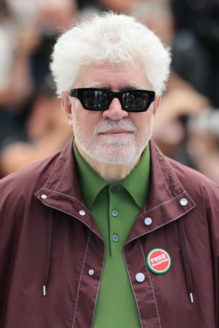 Spanish director and screenwriter Pedro Almodovar poses during a photocall of the film "Amarga Navidad" (Bitter Christmas) at the 79th edition of the Cannes Film Festival in Cannes, southern France on May 20, 2026. (Photo by Thibaud MORITZ / AFP)