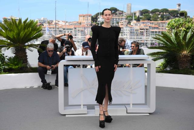 Spanish actress Milena Smit poses during a photocall of the film "Amarga Navidad" (Bitter Christmas) at the 79th edition of the Cannes Film Festival in Cannes, southern France on May 20, 2026. (Photo by Olivier CHASSIGNOLE / AFP)