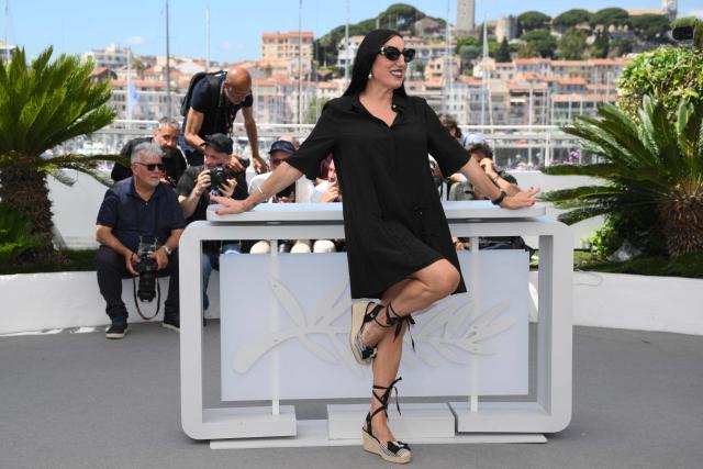 Spanish actress Rossy de Palma poses during a photocall of the film "Amarga Navidad" (Bitter Christmas) at the 79th edition of the Cannes Film Festival in Cannes, southern France on May 20, 2026. (Photo by Olivier CHASSIGNOLE / AFP)