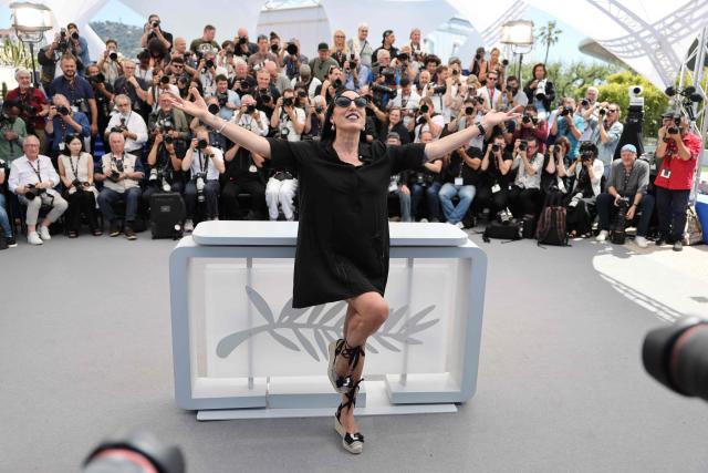 Spanish actress Rossy de Palma poses during a photocall of the film "Amarga Navidad" (Bitter Christmas) at the 79th edition of the Cannes Film Festival in Cannes, southern France on May 20, 2026. (Photo by Thibaud MORITZ / AFP)