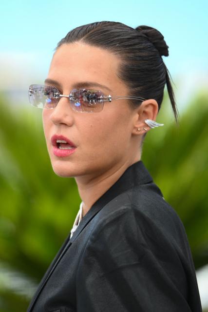 French actress Adele Exarchopoulos poses during a photocall of the film "Mariage au gout d'orange" at the 79th edition of the Cannes Film Festival in Cannes, southern France on May 20, 2026. (Photo by Olivier CHASSIGNOLE / AFP)