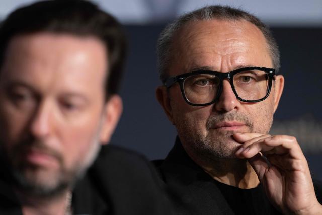 Russian director and screenwriter Andrey Zvyagintsev attends a press conference for the film "Minotaure" (Minotaur) at the 79th edition of the Cannes Film Festival in Cannes, southern France on May 20, 2026. (Photo by Anna KURTH / AFP)