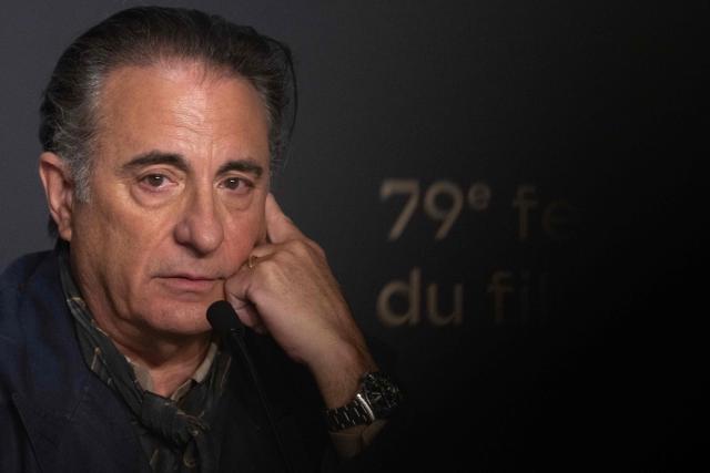 US actor Andy Garcia attends a press conference for the film "Diamond" at the 79th edition of the Cannes Film Festival in Cannes, southern France on May 20, 2026. (Photo by Anna KURTH / AFP)