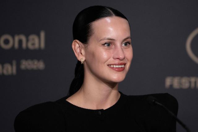 Spanish actress Milena Smit attends a press conference for the film "Amarga Navidad" (Bitter Christmas) at the 79th edition of the Cannes Film Festival in Cannes, southern France on May 20, 2026. (Photo by Anna KURTH / AFP)