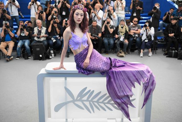 Japanese actress Arisa Sasaki poses during a photocall of the film "Titanic Ocean" at the 79th edition of the Cannes Film Festival in Cannes, southern France on May 21, 2026. (Photo by Olivier CHASSIGNOLE / AFP)