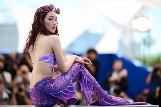 Japanese actress Arisa Sasaki poses during a photocall of the film "Titanic Ocean" at the 79th edition of the Cannes Film Festival in Cannes, southern France on May 21, 2026. (Photo by Olivier CHASSIGNOLE / AFP)