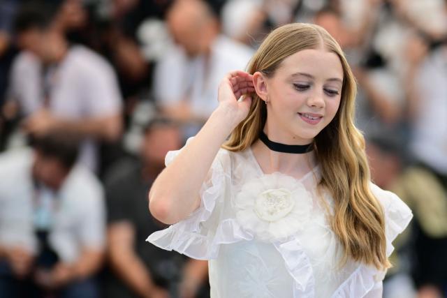 British actress Evie Templeton poses during a photocall of the film "Victorian Psycho" at the 79th edition of the Cannes Film Festival in Cannes, southern France on May 21, 2026. (Photo by Olivier CHASSIGNOLE / AFP)