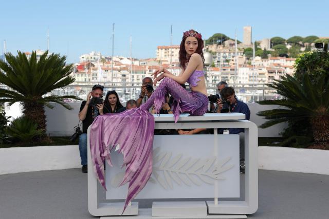 Japanese actress Arisa Sasaki poses during a photocall of the film "Titanic Ocean" at the 79th edition of the Cannes Film Festival in Cannes, southern France on May 21, 2026. (Photo by Thibaud MORITZ / AFP)