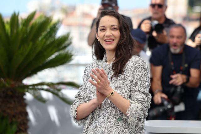 French actress Marion Cotillard poses during a photocall of the film "Roma Elastica" at the 79th edition of the Cannes Film Festival in Cannes, southern France on May 21, 2026. (Photo by Valery HACHE / AFP)