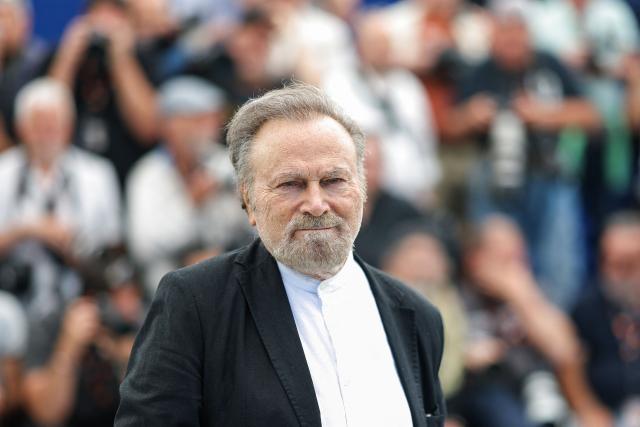 Italian actor Franco Nero poses during a photocall of the film "Roma Elastica" at the 79th edition of the Cannes Film Festival in Cannes, southern France on May 21, 2026. (Photo by Sameer AL-DOUMY / AFP)