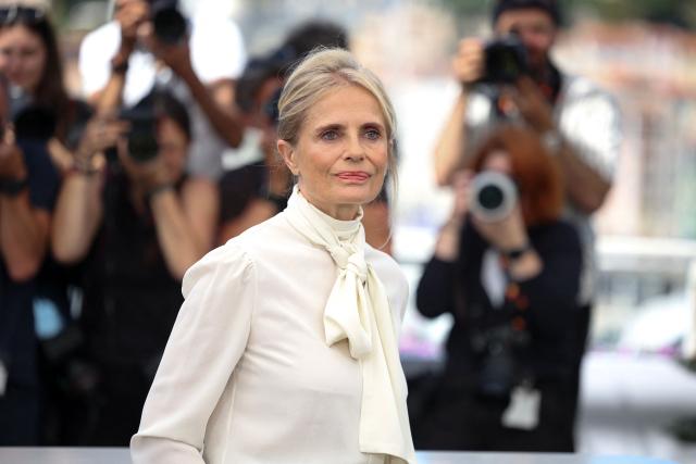 Italian actress Isabella Ferrari poses during a photocall of the film "Roma Elastica" at the 79th edition of the Cannes Film Festival in Cannes, southern France on May 21, 2026. (Photo by Valery HACHE / AFP)