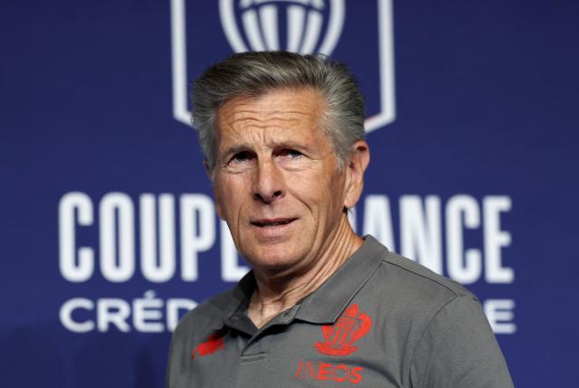 Nice's French head coach Claude Puel arrives for a press conference on the eve of the French Cup final football match between Nice (OGC) and Nantes (FC) at the Stade de France stadium in Saint-Denis, near Paris, on May 21, 2026. (Photo by FRANCK FIFE / AFP)