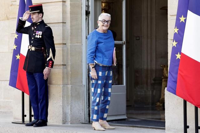 France's Decentralisation Minister Francoise Gatel arrives to attend an inter-ministerial meeting ahead of France's Prime Minister's press conference to announce new aid measures over rising energy prices, at the Hotel Matignon in Paris on May 21, 2026. (Photo by STEPHANE DE SAKUTIN / AFP)