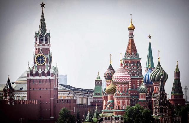 This photograph shows a view of the Kremlin taken on May 21, 2026 in downtown Moscow. (Photo by Alexander NEMENOV / AFP)
