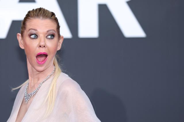 US actress Tara Reid attends the annual American Foundation for AIDS Research amfAR Gala Cannes 2026 at the Hotel du Cap-Eden-Roc in Cap d'Antibes, southern France, on the sidelines of the 79th edition of the Cannes Film Festival on May 21, 2026. (Photo by Julie SEBADELHA / AFP)
