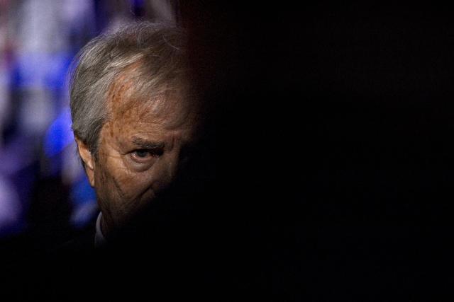 (FILES) French businessman Vincent Bollore attends an event to celebrate the 200 years of French daily newspaper Le Figaro at the Grand Palais in Paris on January 13, 2026. A year before the presidential election, the name of Vincent Bolloré is inflaming public debate, in publishing with Grasset, cinema with Canal+ and the media with CNews, raising questions about the intentions of the conservative billionaire for 2027. (Photo by JULIEN DE ROSA / AFP)