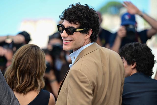 Spanish director, screenwriter and producer Javier Calvo poses during a photocall of the film "La Bola Negra" at the 79th edition of the Cannes Film Festival in Cannes, southern France on May 22, 2026. (Photo by Olivier CHASSIGNOLE / AFP)
